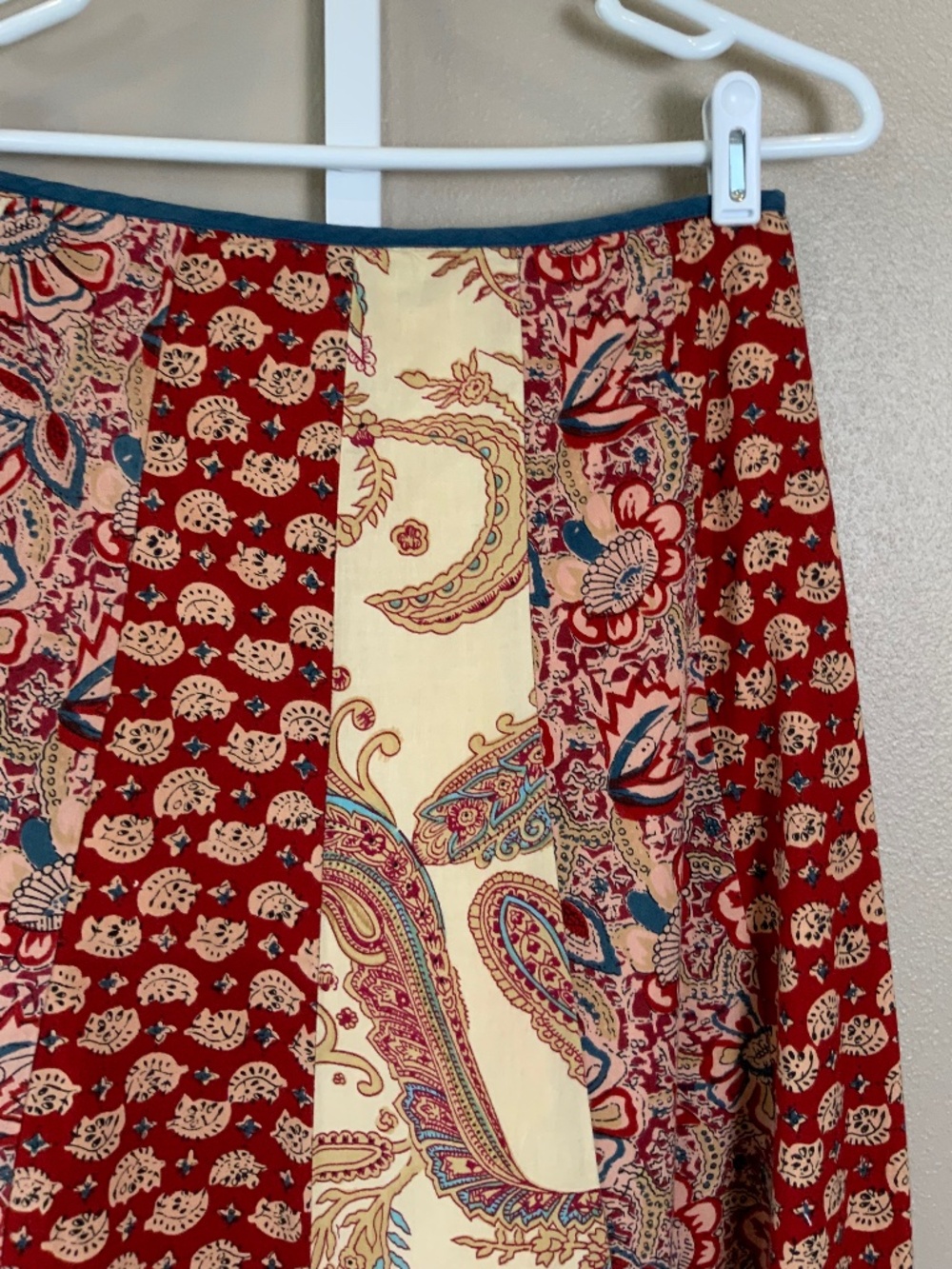 Charlotte Russe Vintage 2000's Paisley Bohemian Midi Skirt - Picture 13 of 16
